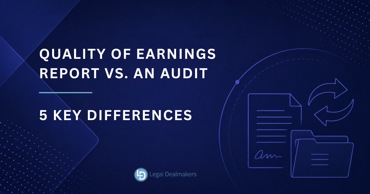 Key Differences Between a Quality of Earnings Report and an Audit Banner