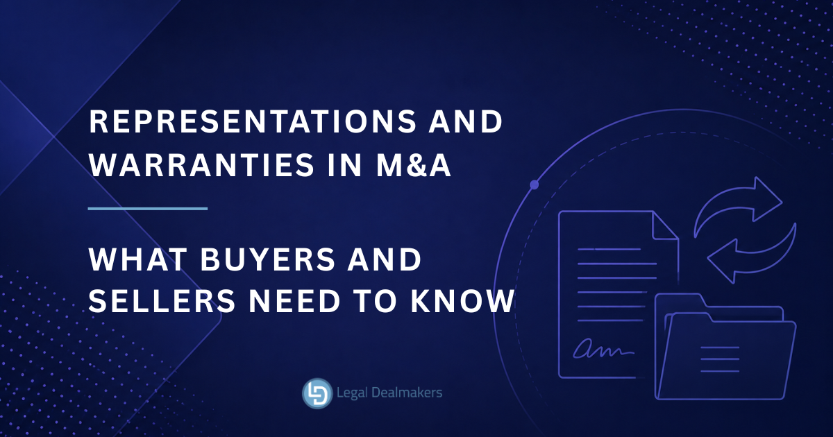 Representations and Warranties in M&A Banner